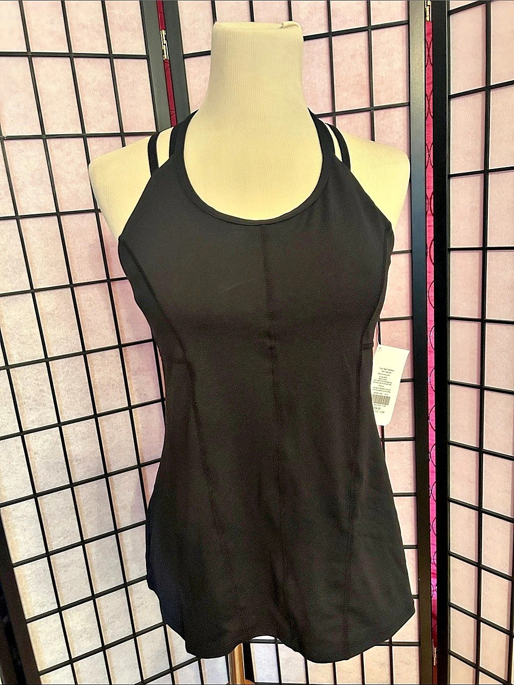 Fabletics Arianna Black Athletic Tank NWT